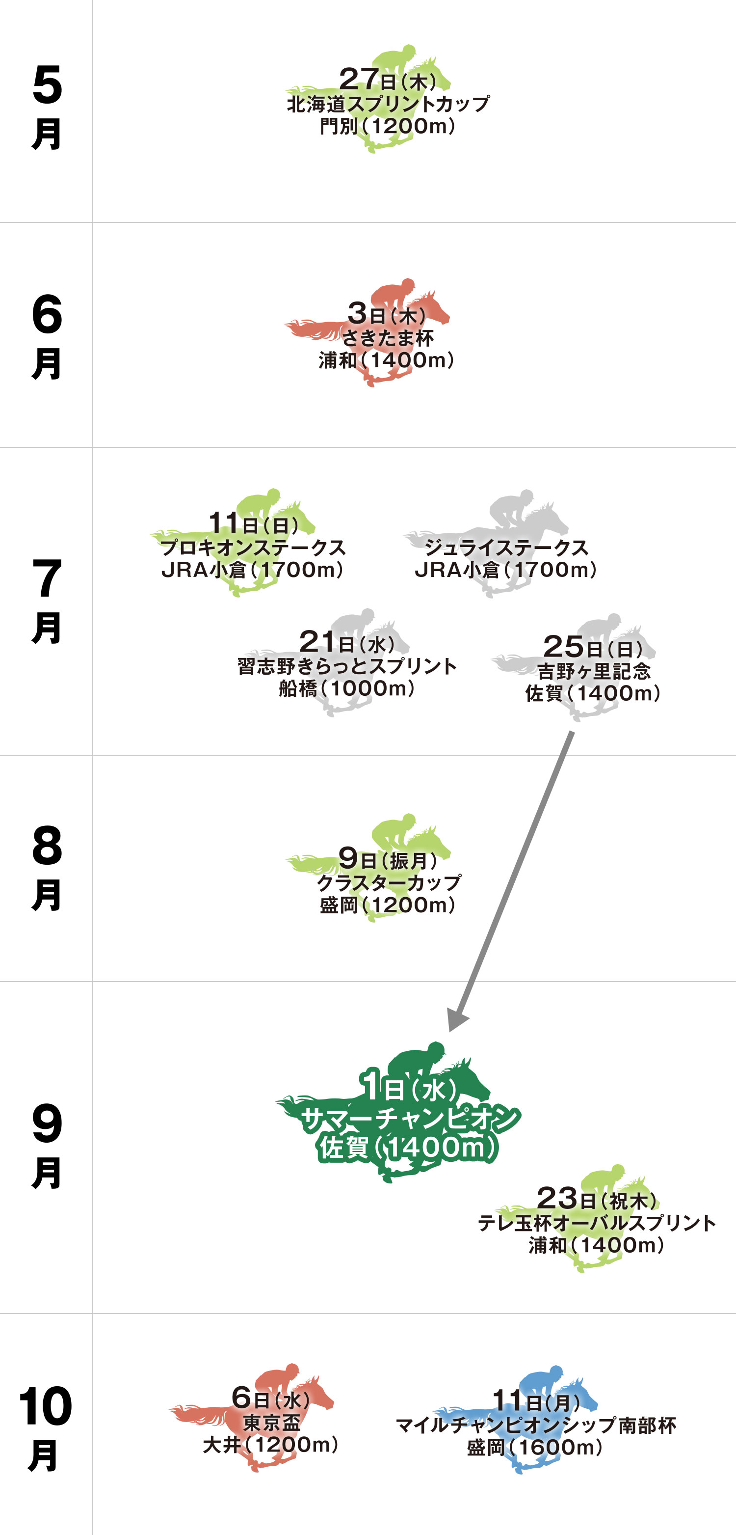 サマーチャンピオン 体系図