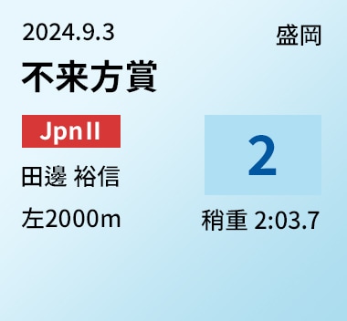 不来方賞 2位