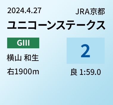 ユニコーンステークス 2位