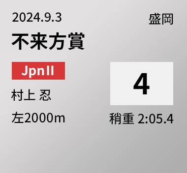 不来方賞 4位