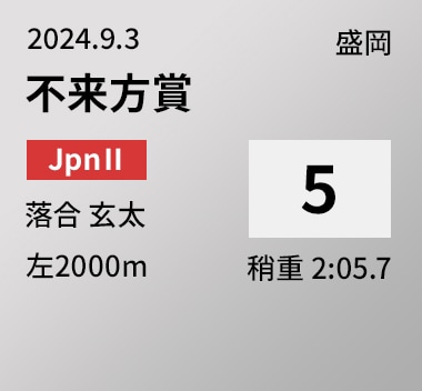 不来方賞 5位
