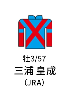 牡3 / 57 / 三浦 皇成（JRA） / なし