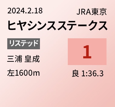 ヒヤシンスステークス 1