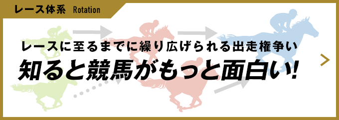 レース体系 Rotation レースに至るまでに繰り広げられる出走権争い 知ると競馬がもっと面白い!