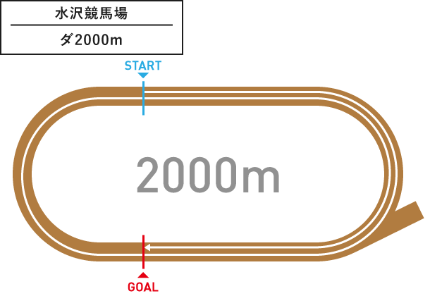 水沢競馬場 ダ2,000m