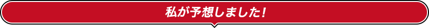 私が予想しました!