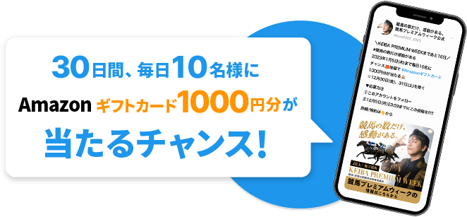 30日間、毎日10名様にamazonギフト券1000円分が当たるチャンス！