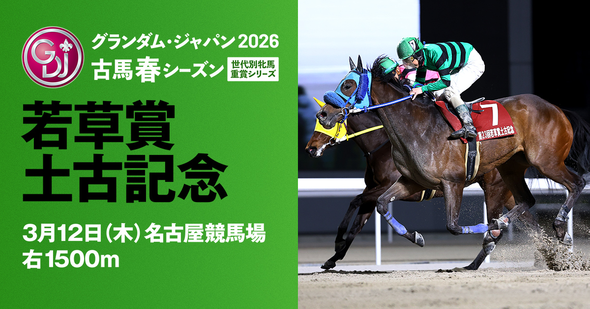 出馬表 - 若草賞土古記念 | グランダム・ジャパン2026 古馬 春シーズン