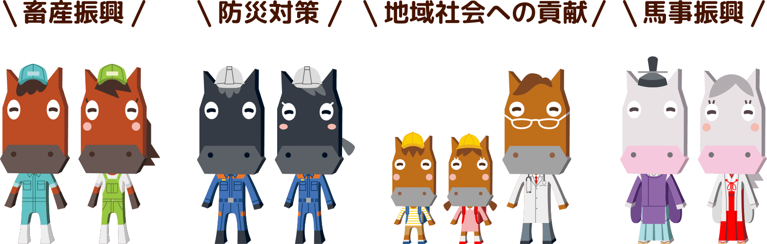 畜産振興 防災対策 地域社会への貢献 馬事振興