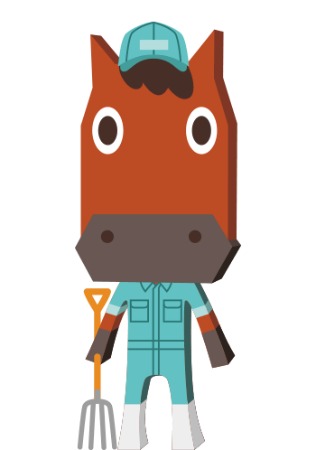 畜産農家のGO馬くん